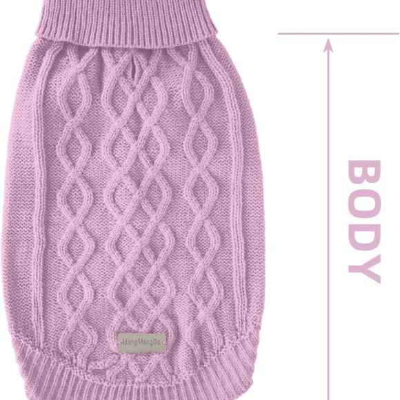 Dog MengMengDa Pullover Sweater Soft & Warm Pink/Purple S - Picture 5 of 5